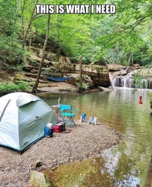 Recharge and Rediscover: A Riverside Tent Retreat for Men