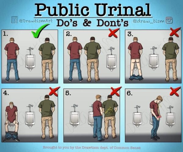The Unspoken Rules of Using Public Urinals: A Guide for Men