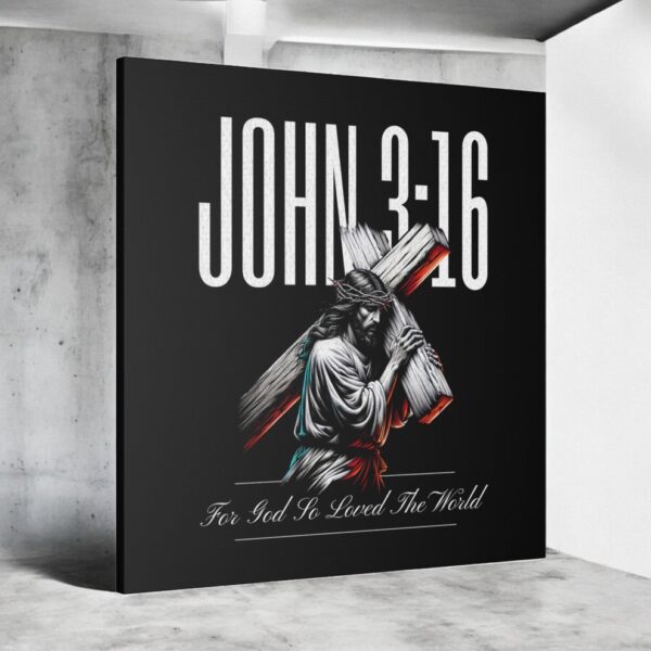 John 3:16 Canvas Art Wall Print