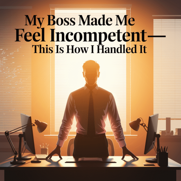 My Boss Made Me Feel Incompetent—This Is How I Handled It