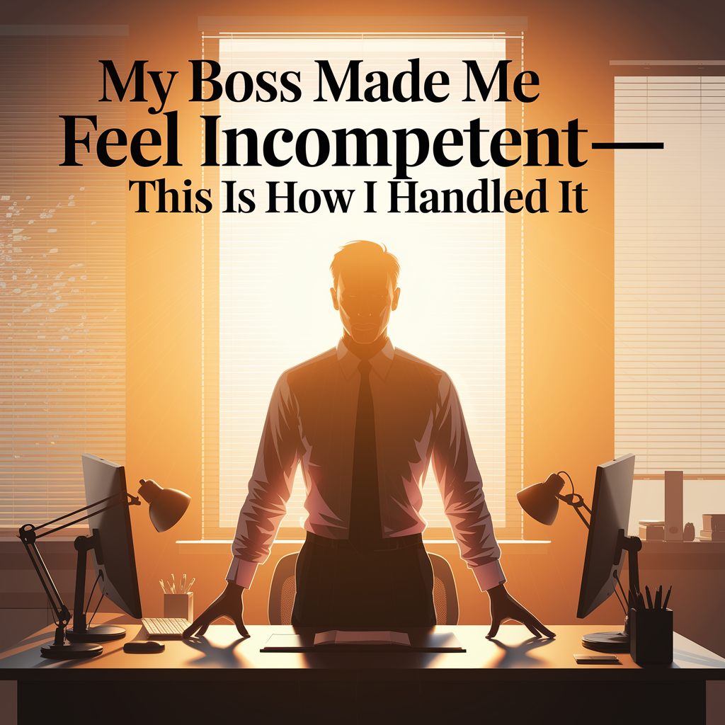 My Boss Made Me Feel Incompetent—This Is How I Handled It